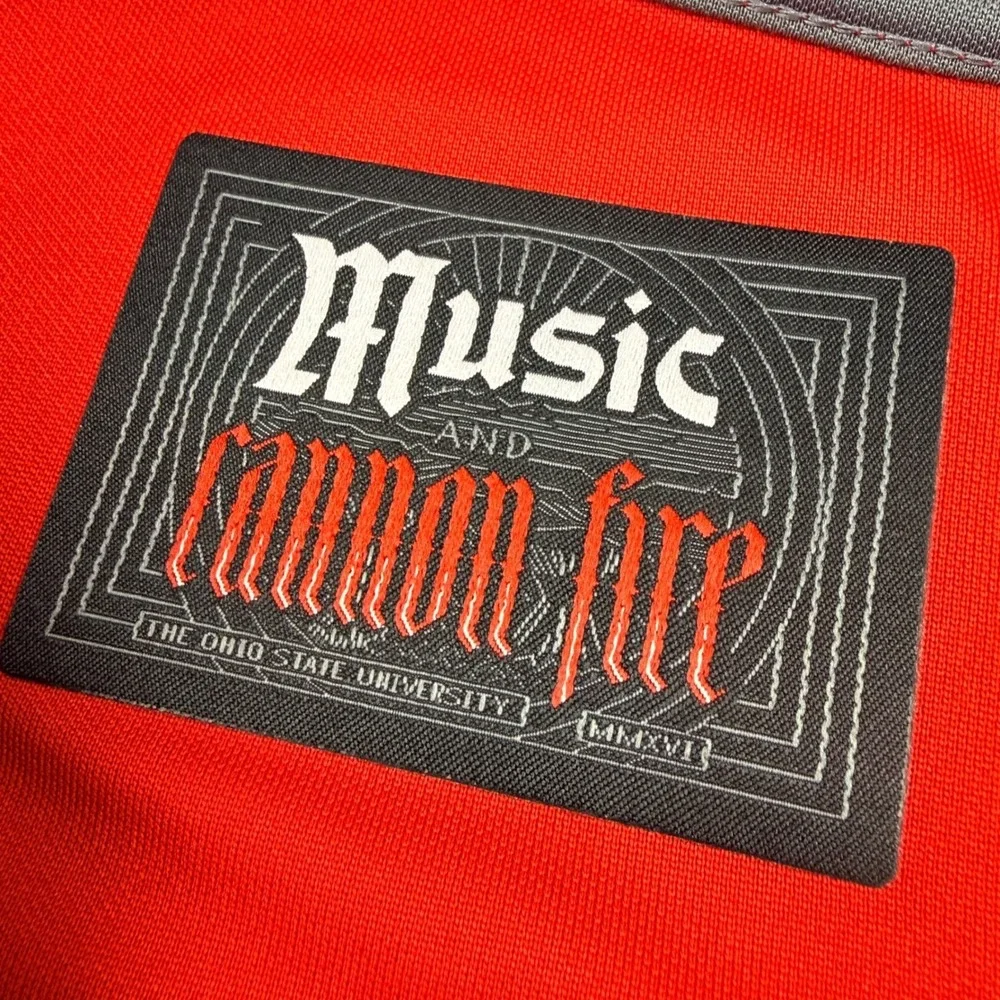 Nike Ohio State Buckeyes Music and Cannon‎ Fire Football Jersey Mens XL Red NWT